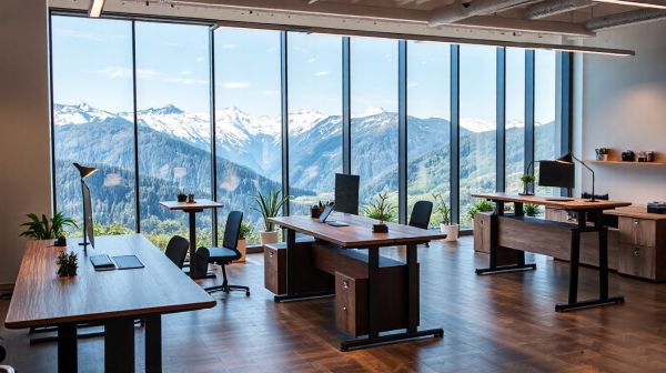 Les meilleurs bureaux assis debout pour votre confort en Suisse